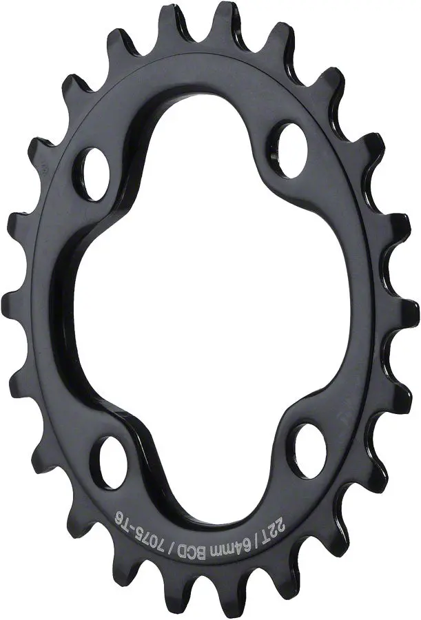 Dimension 22T X 64Mm Inner Chainring Black 1