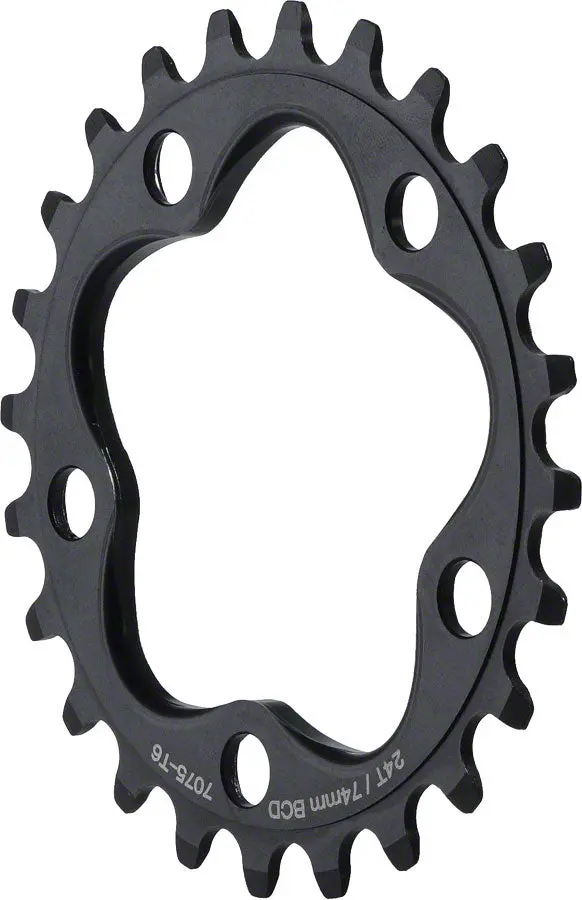 Dimension 24T X 74Mm Inner Chainring Black 1