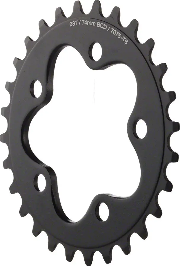 Dimension 28T X 74Mm Inner Chainring Black 1