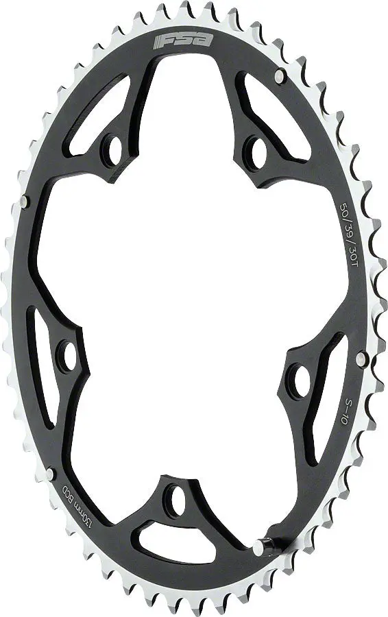 Fsa Pro Road Chainring Triple 130X50t Blk 1