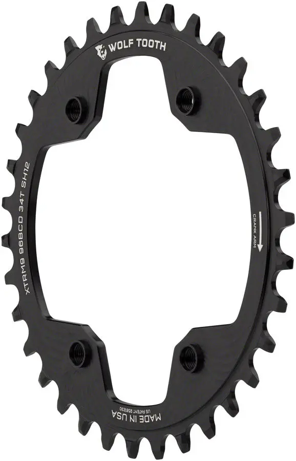 Wolf Tooth Shimano Xtr M9000 96 Bcd Asymmetrical Hyperglide + Chainrings 1