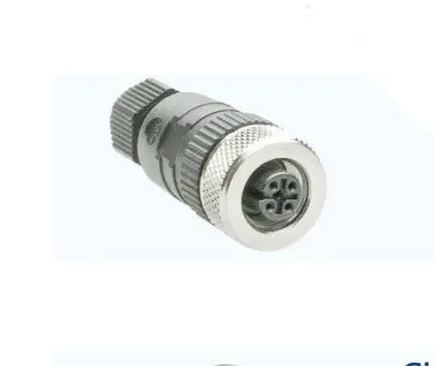 Z-Laser 4-Pole Circular Connector (Female) M12, With Screw Cap, (Straight, Angled) 1