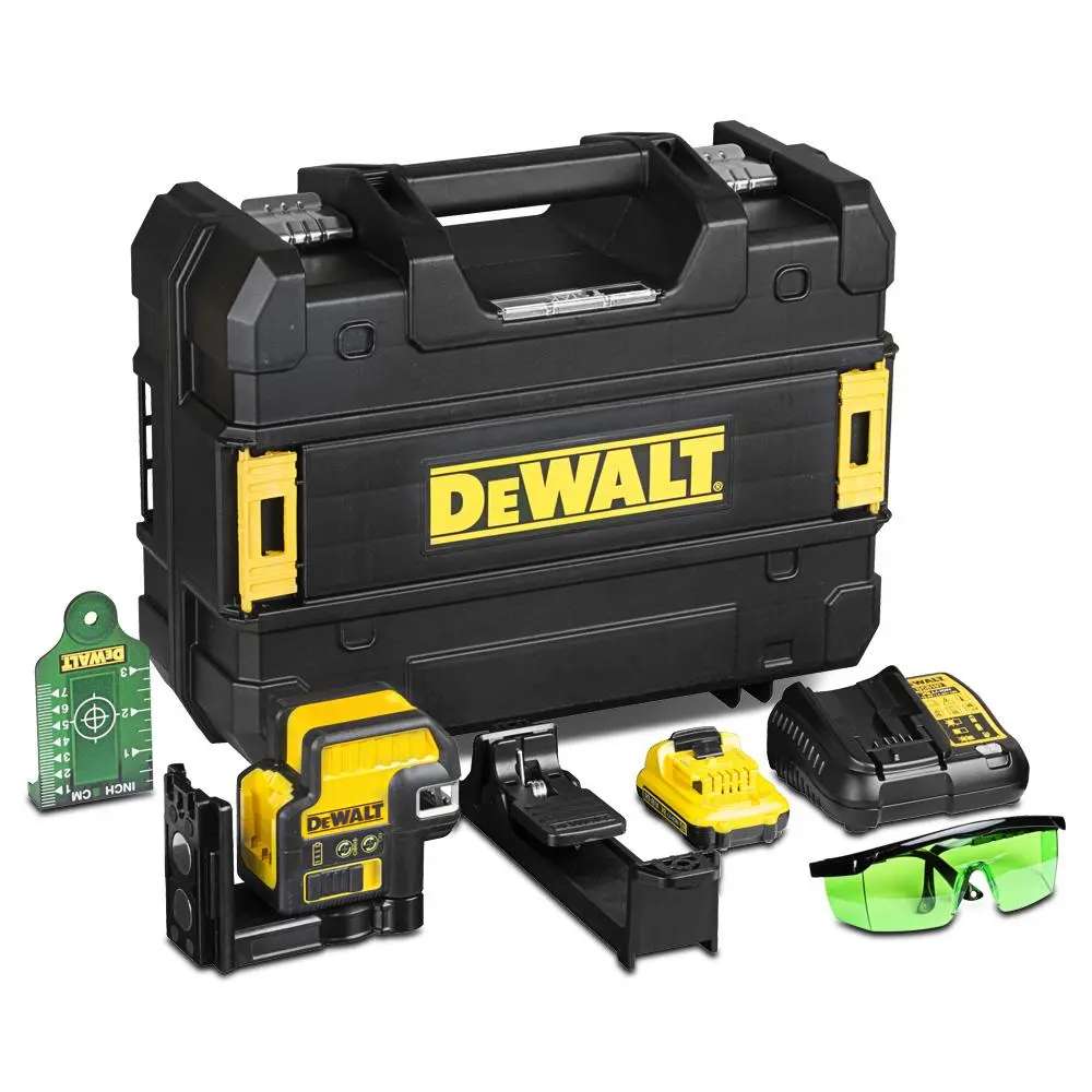 Dewalt Dce0822d1g-Xe 10.8V 0.8V Li-Ion Green Crossline Laser Level Kit 1