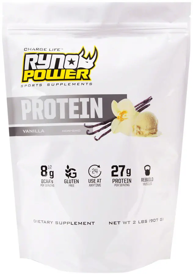 Ryno Power Premium Whey Protein Powder - Vanilla 20 Servings (2 Lbs.) 1