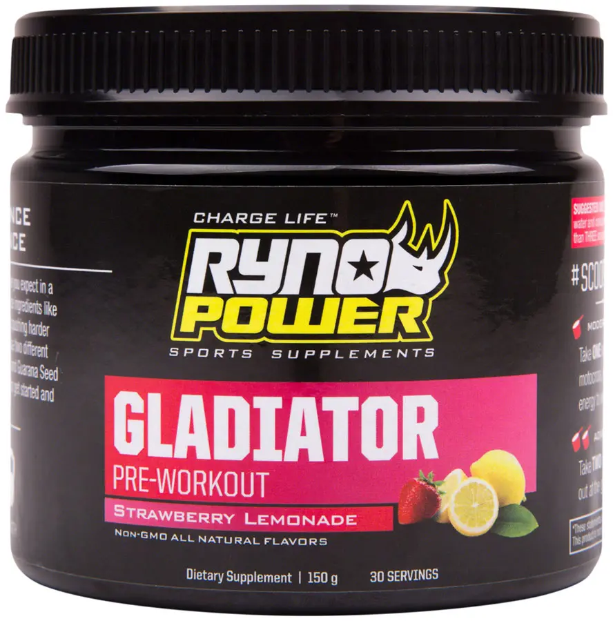 Ryno Power Gladiator Pre-Workout Tub 30 Serv 1