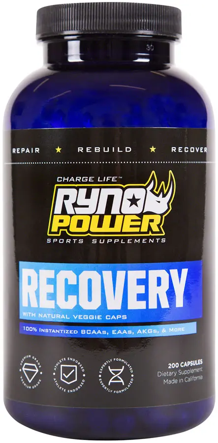 Ryno Power Recovery Supplement - 33 Servings, 200 Capsules 1