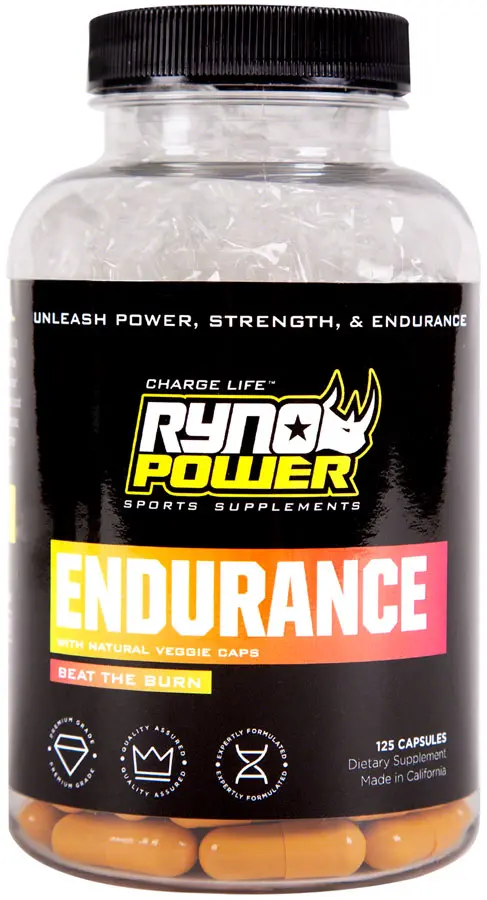 Ryno Power Endurance Supplement - 25 Servings 125 Capsules 1