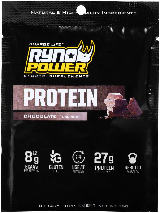 Ryno Power Premium Whey Protein Powder - Chocolate Single Serving 1
