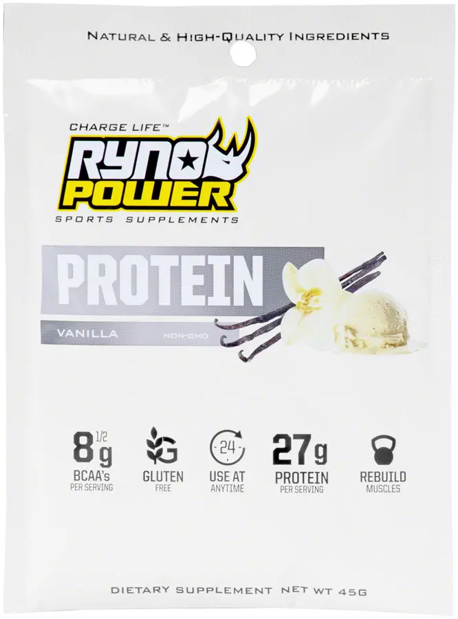 Ryno Power Premium Whey Protein Powder - Vanilla Single Serving 1