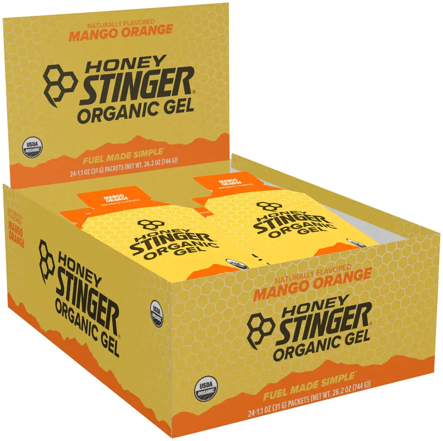 Honey Stinger Organic Energy Gel - Mango-Orange Box Of 24 1