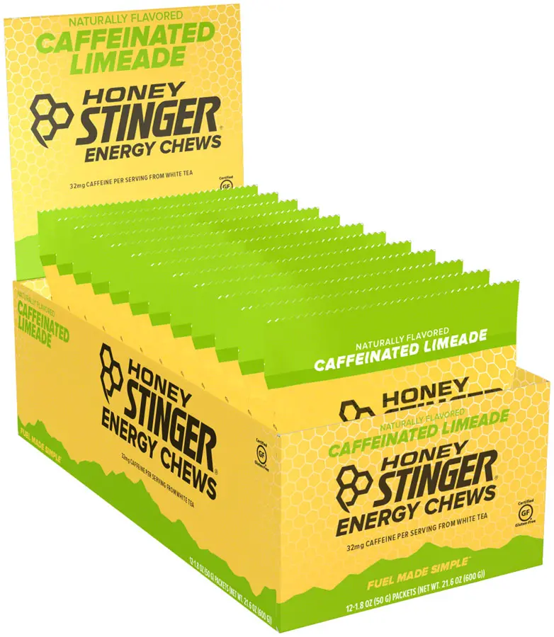 Honey Stinger Organic Energy Chews: Limeade, Box Of 12 1