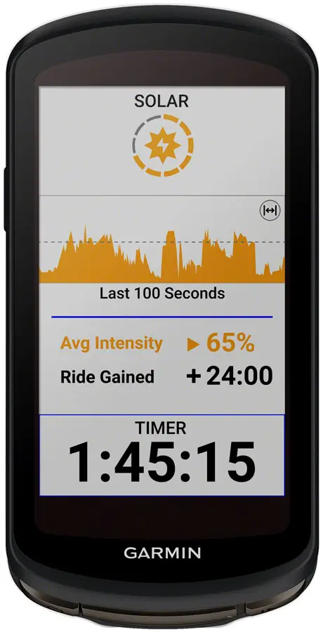 Garmin Edge 1040 Solar Bike Computer - Gps, Wireless, Black 1
