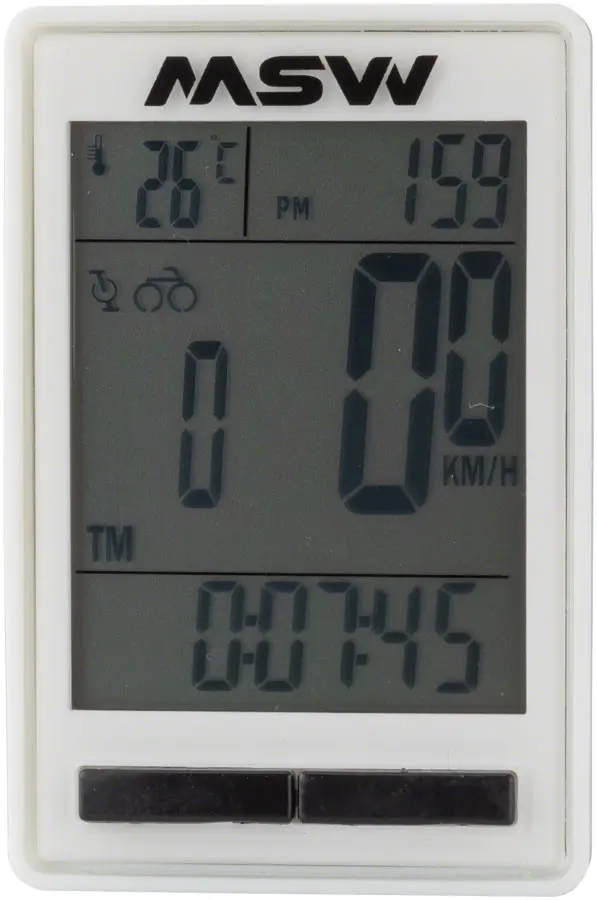 Msw Miniac Double Wireless Bike Computer (Cc-317) 1