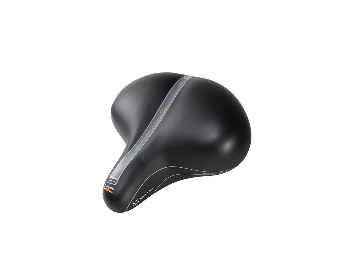 Serfas E-Gel Cruiser Saddle W/Elastomers Vinyl 1