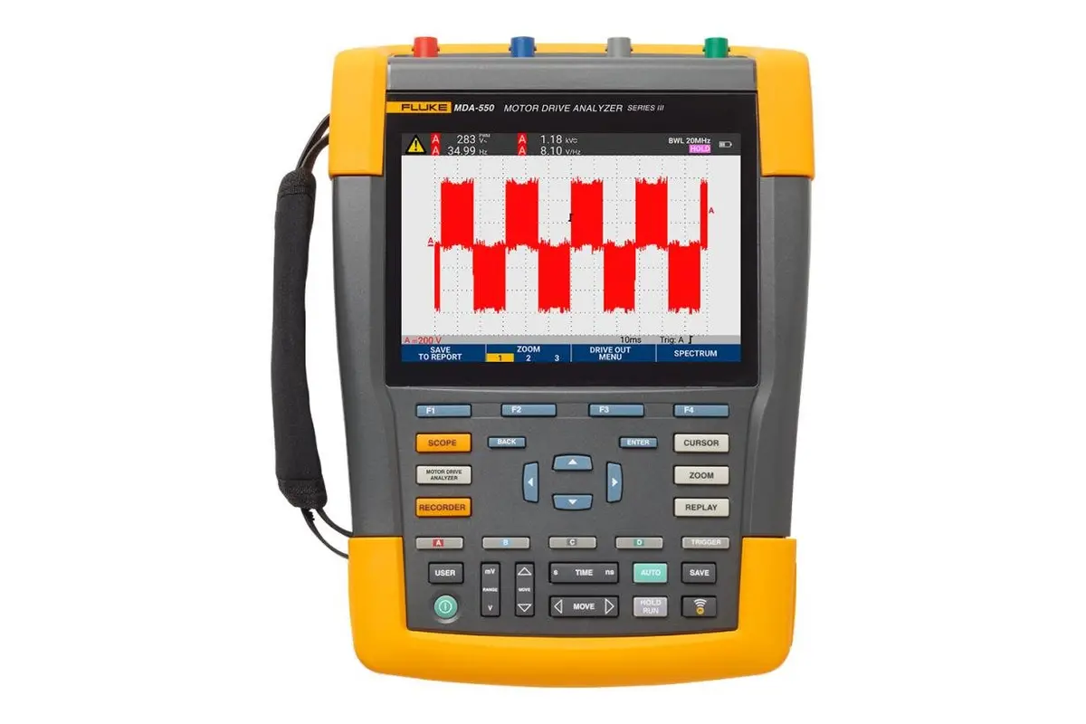 Fluke Mda-550 Series Iii Motor Drive Analyzer 4Ch Clr Pro (Item No. 5282560) 1