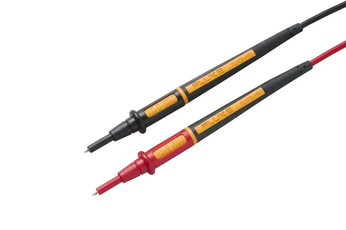 Fluke Tl175-Hv Cat Iii 1500 V Twistguard Test Leads 2Mm Dia Probe Tips 1
