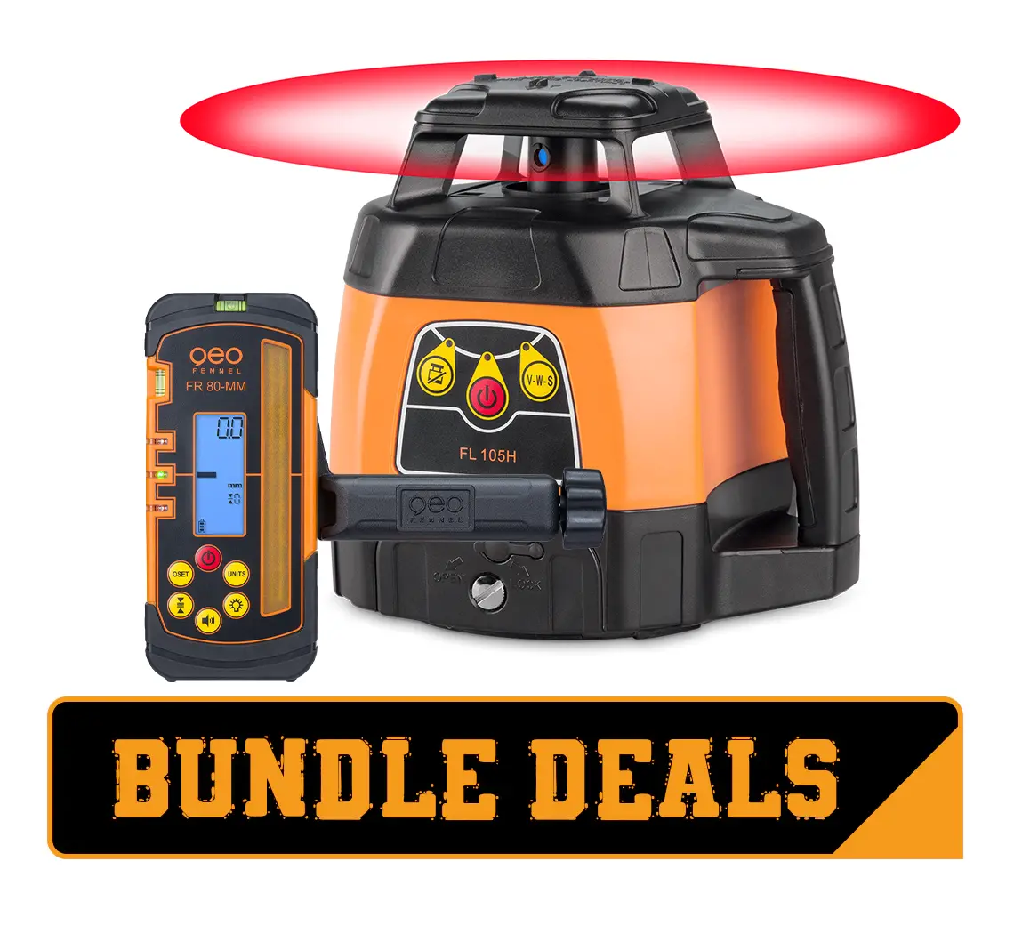 Geo-Fennel Fl 105H Horizontal Rotating Laser Level Kit 3