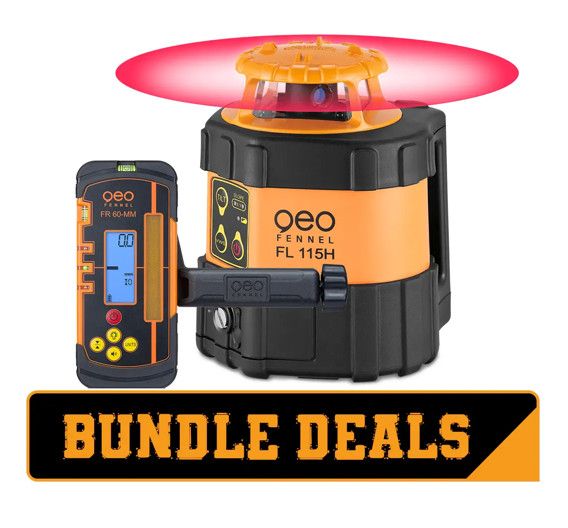 Geo-Fennel Fl 115H Horizontal Rotating Laser Level Kit 2