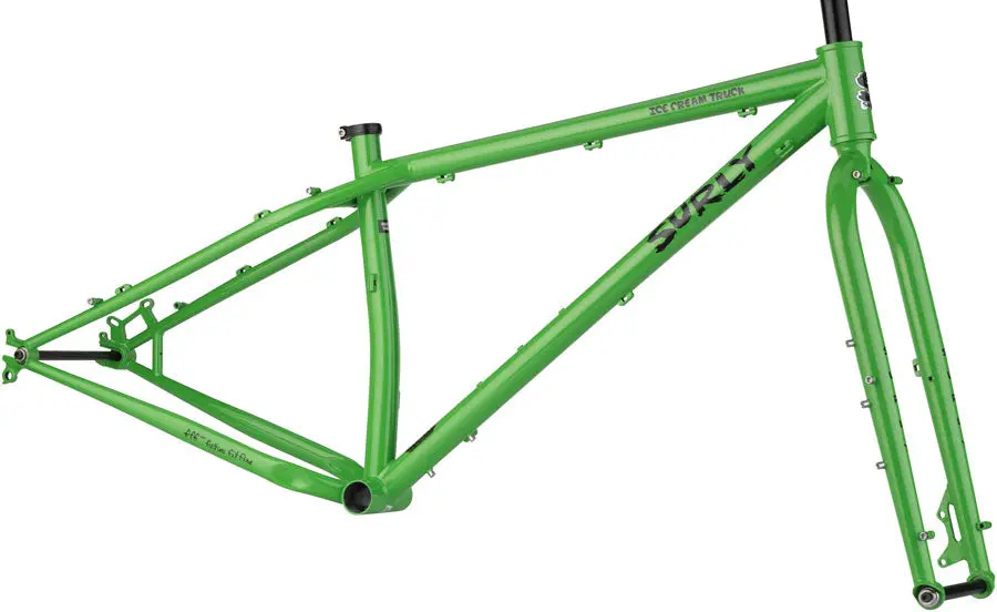 Surly Ice Cream Truck Plutonium Sparkle Green Frameset 1