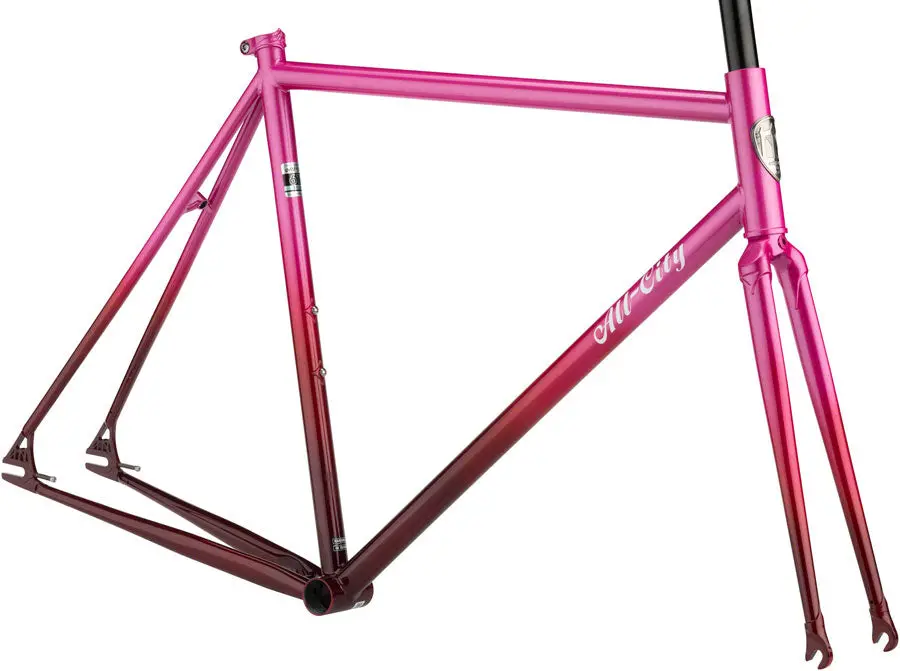 All-City Big Block Frameset - Pink Fade 1