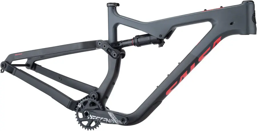 Salsa Horsethief Carbon Frame - Charcoal/Raw Carbon 1