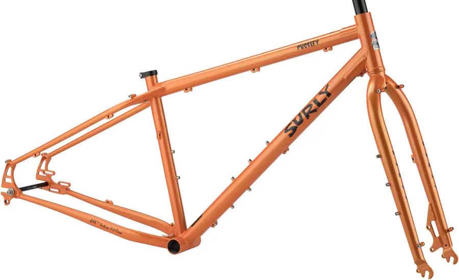 Surly Pugsley Frame - Candied Yam Orange 1