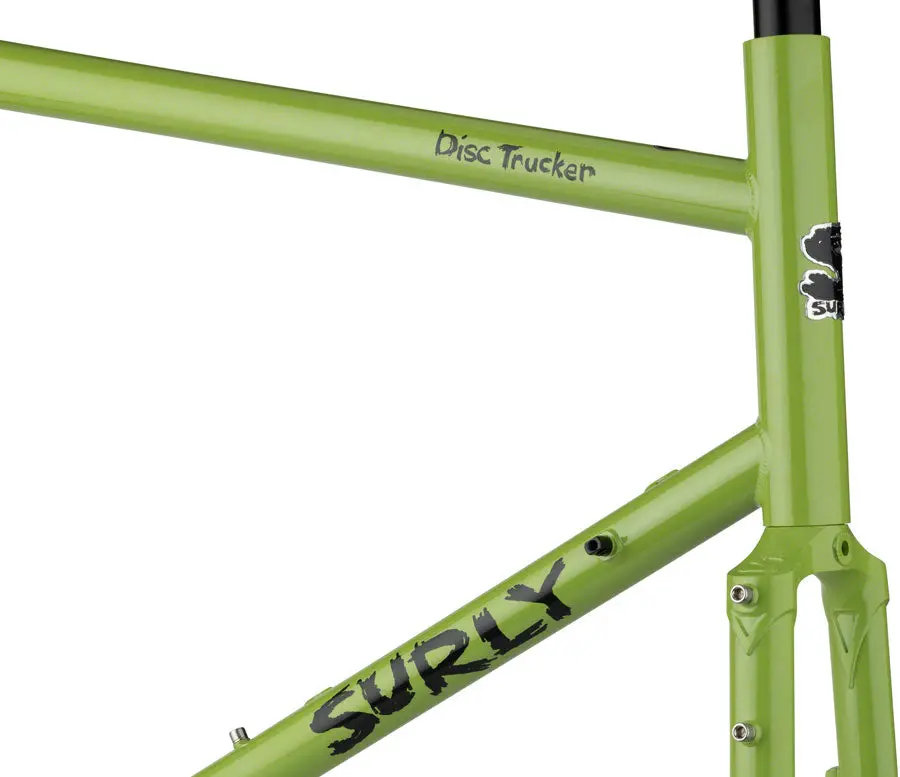 Surly Disc Trucker Frameset - Pea Lime Soup 26 3