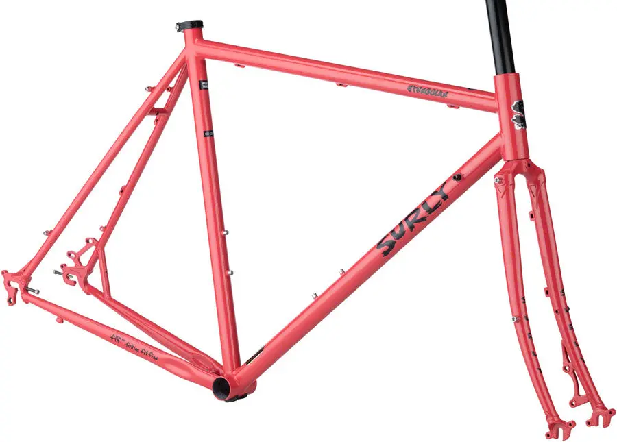 Surly Straggler 700C Frameset - Salmon Candy Red 1
