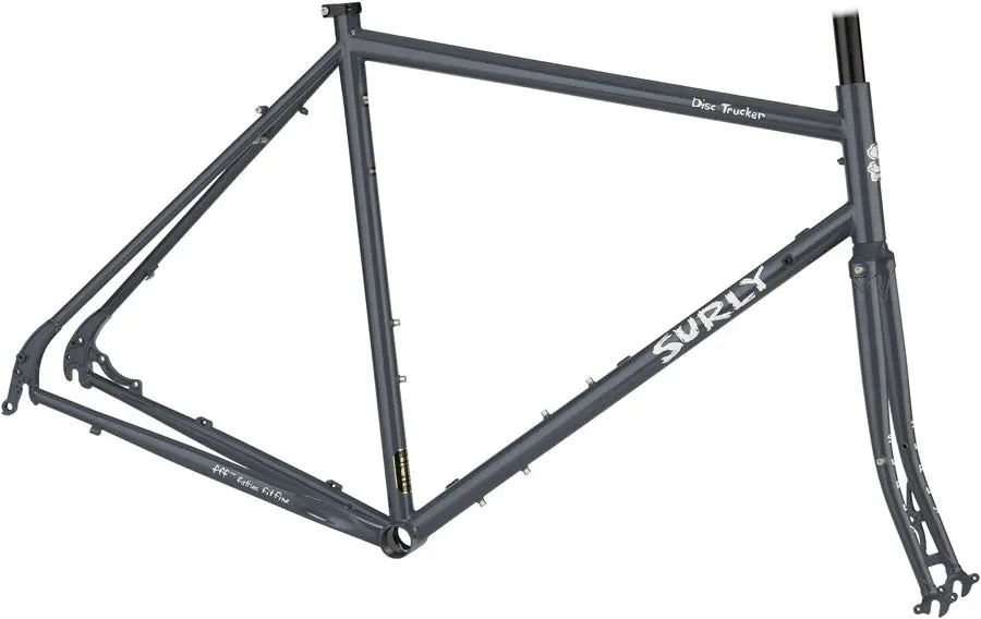 Surly Disc Trucker 700C Bituminous Gray Frame 1