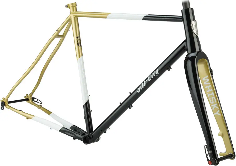 All-City Cosmic Stallion Frameset - Black/White/Gold 1