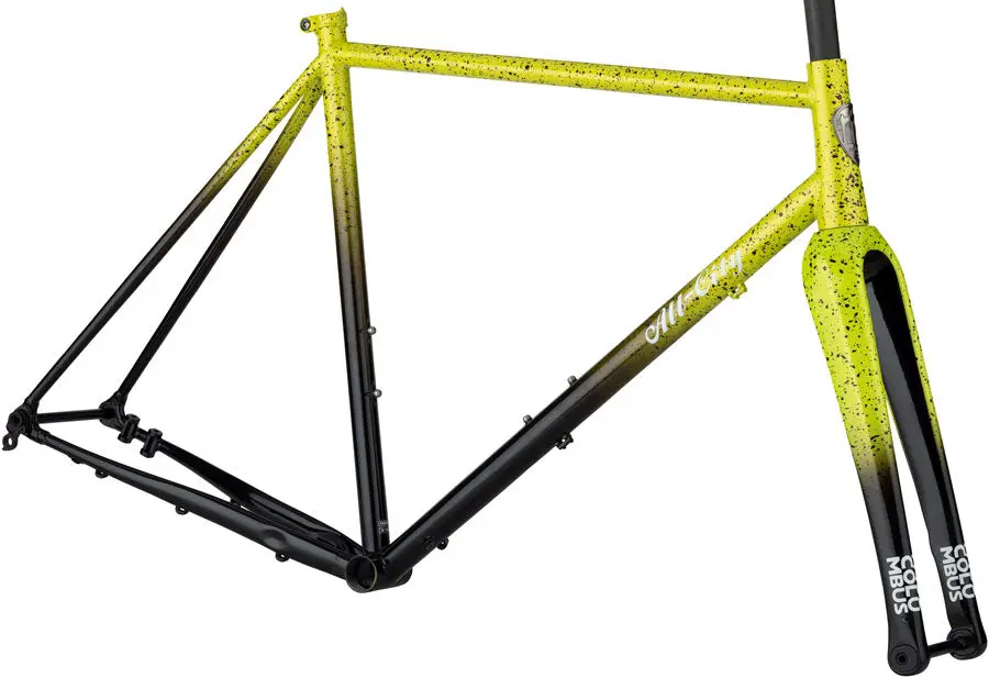 All-City Macho King A.C.E. Frame - Yellow Fade Splatter 1