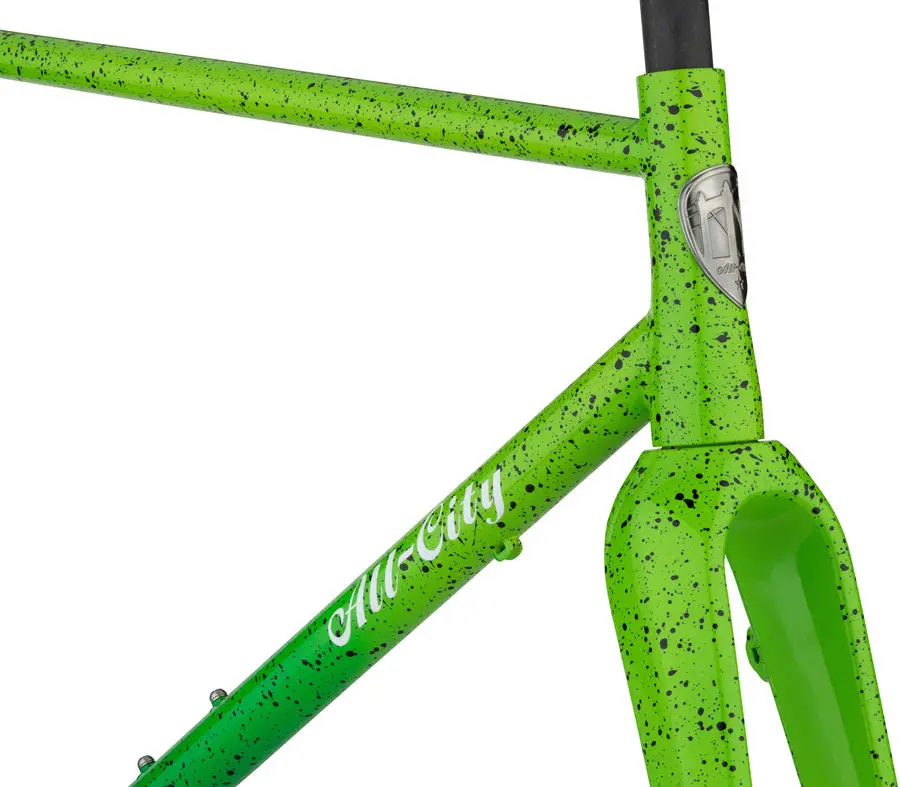 All-City Nature Boy A.C.E. Frame - Green Fade Splatter 3