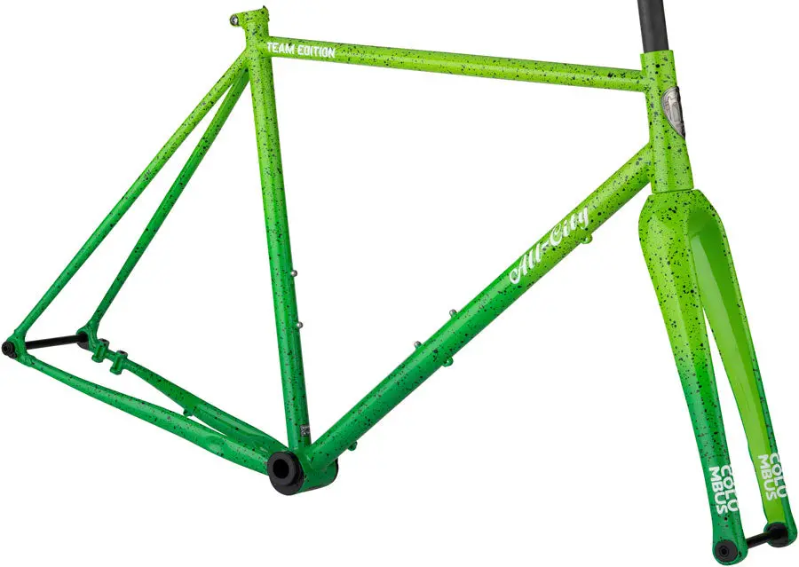All-City Nature Boy A.C.E. Frame - Green Fade Splatter 2