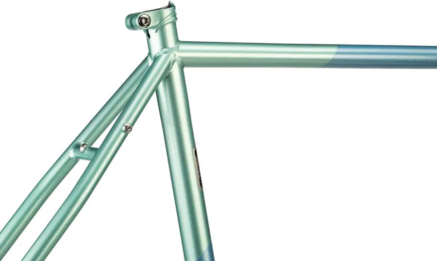 All-City Cosmic Stallion Frameset - Blue/Green Stripes 5