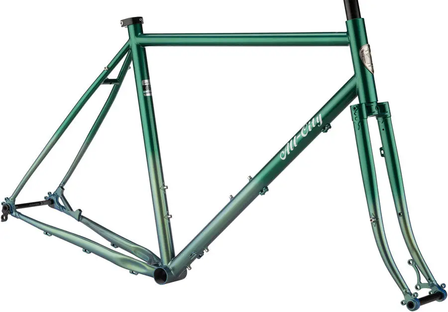 All-City Gorilla Monsoon Frameset - Green Fade 1