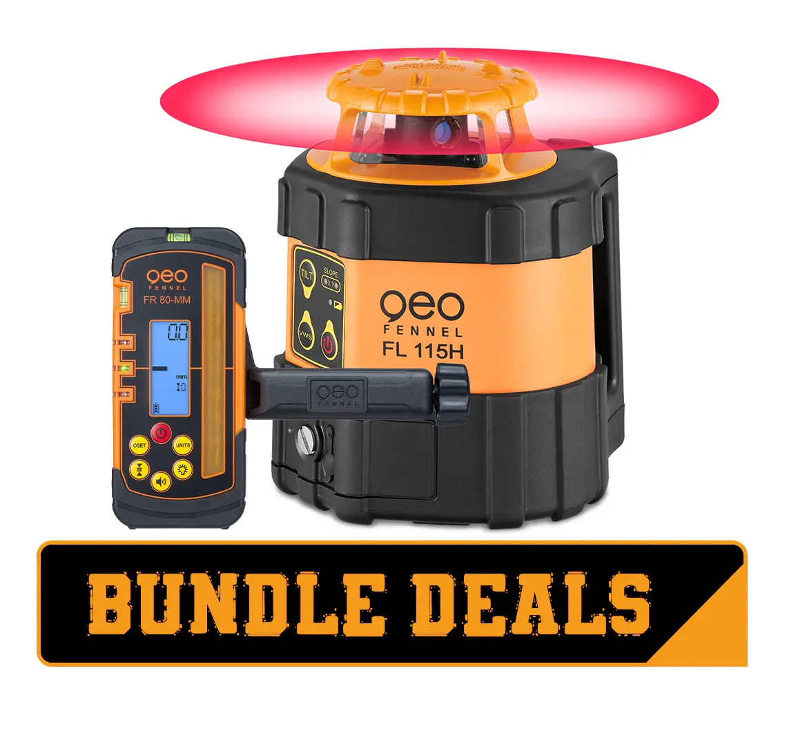Geo-Fennel Fl 115H Horizontal Rotating Laser Level Kit 3