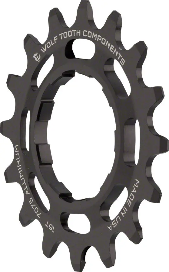 Wolf Tooth Single Speed Aluminum Cog 16T Compatible W/3/32" Chains 1