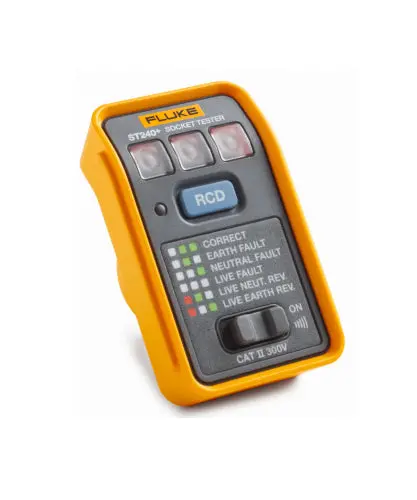 Fluke St240+ Socket Tester With An Rcd Test Button And Beeper 1