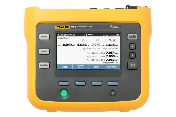 Fluke 1734/B Three Phase Electrical Energy Logger 1