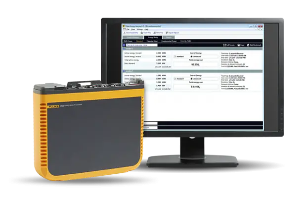 Fluke 1742, 1746 & 1748 3-Phase Power Quality Logger With 60Cm 1500A Iflex 1