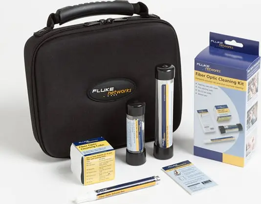 Fluke Networks Nfc-Kit-Case Fiber Optic Cleaning Kit: Case,  Cube, Pen, 1.25 + 2.5Swabs,10Cards 1