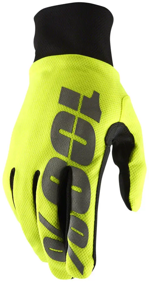 100% Hydromatic Waterproof Glove Neon Yel Xl 1