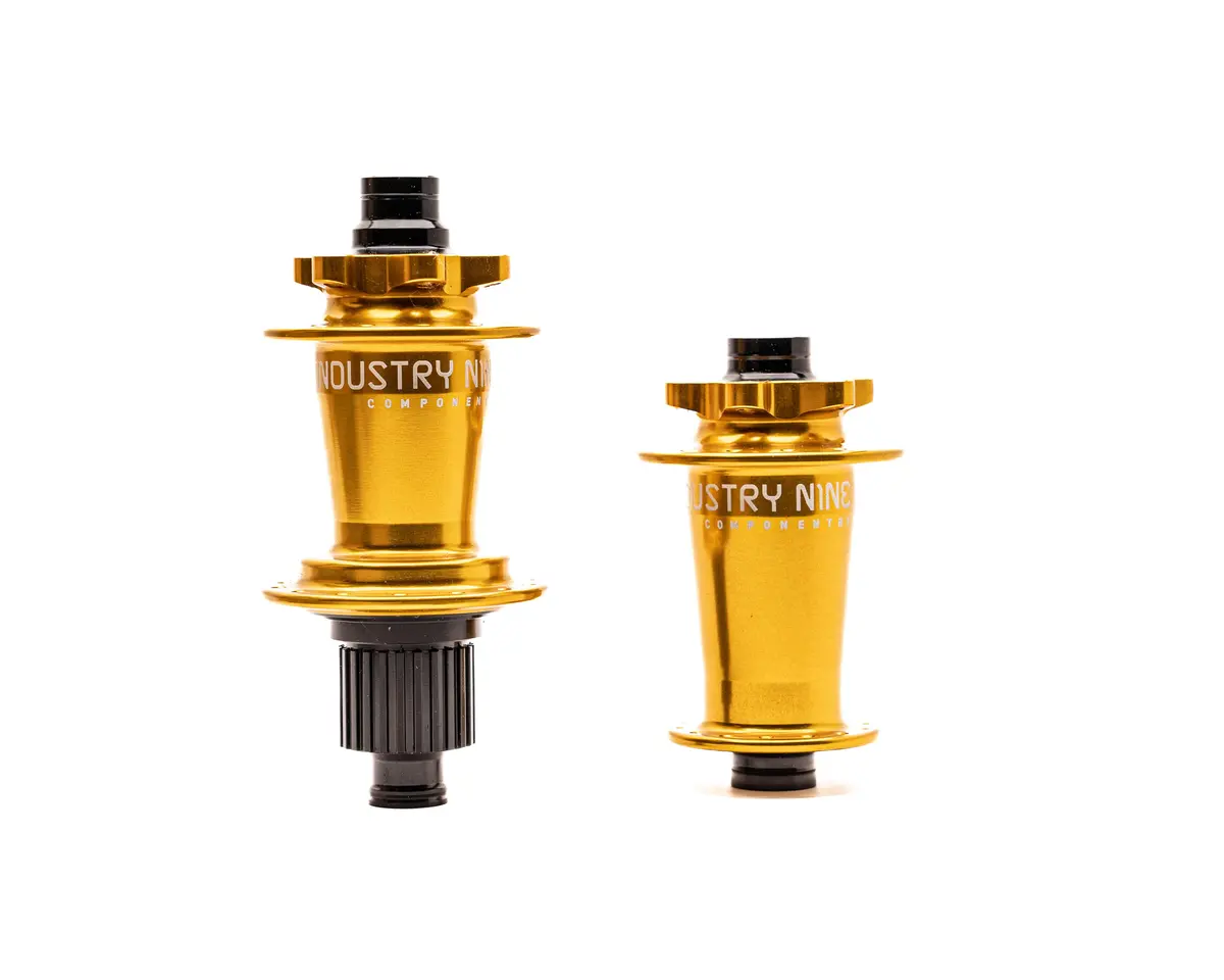 Industry Nine Hydra Classic Mtn Hubset 28H 6B 15X110 12X148 Microspline Gold 1