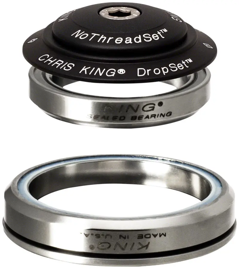 Chris King Dropset 5 Headset - 1-1/8", 42/52Mm, 45 Deg, Matte Black 1