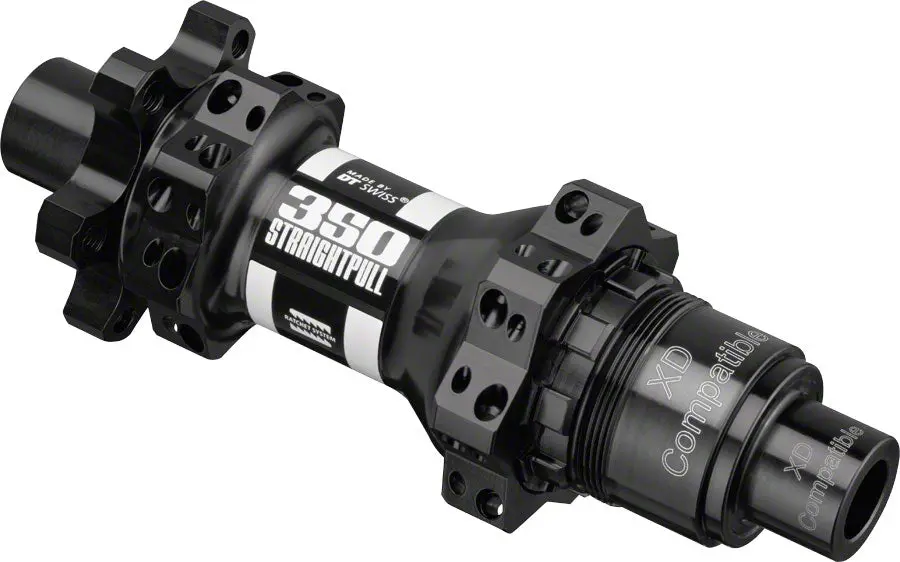 Dt Swiss 350 Rear Hub 12X148mm 6-Bolt Disc Straight Pull 28H Xd Driver Blk/Wht 1