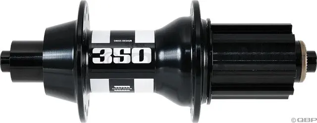 Dt Swiss 350 Rear Hub - Qr X 130Mm, 28H, Campagnolo Freehub, Black 1