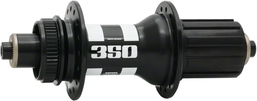 Dt Swiss 350 Rear Hub - Qr X 135Mm, Center Lock Disc, 28H, Shimano Freehub, Black 1