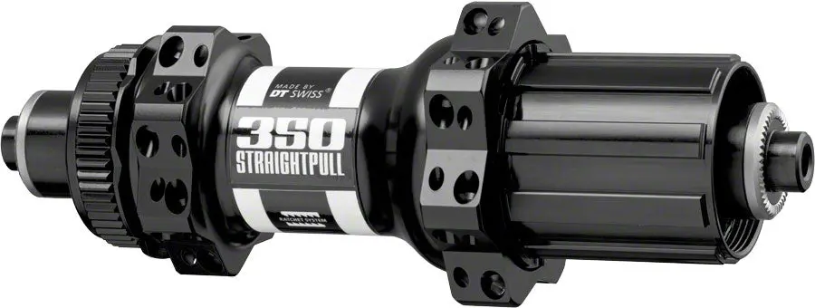 Dt Swiss 350 Straight-Pull Rear Hub: 28H, 135Mm Qr, Center Lock Disc 1