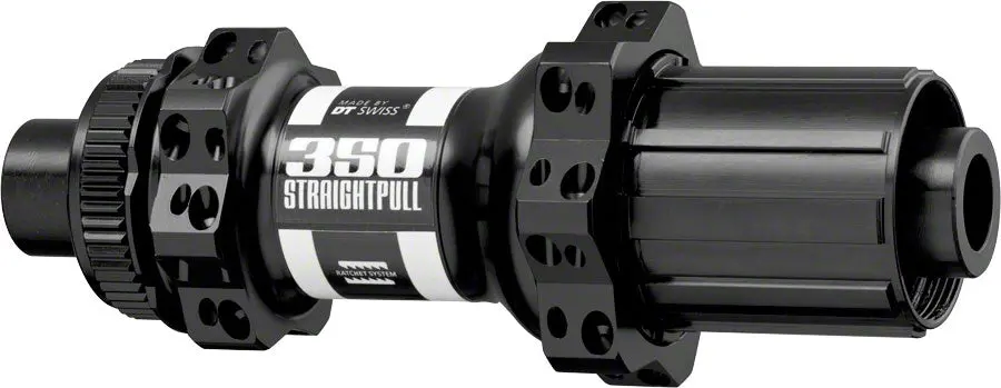 Dt Swiss 350 Straight-Pull Rear Hub: 28H, 12 X 142Mm Thru Axle, Center Lock Disc 1