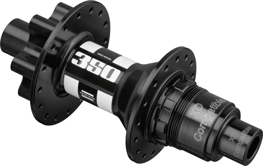 Dt Swiss 350 Rear Hub - 12 X 142Mm, 6-Bolt, Xd, Black, 28H, 18Pt 1